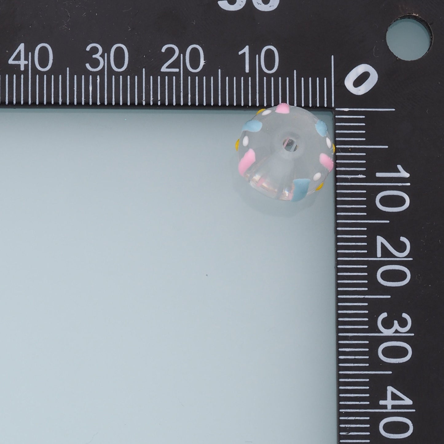 Mixed 30pcs Glass Round Beads,Enamel Bead,Lampwork Colorful Round Beads for DIY Jewelry Making Supply,Random Colors