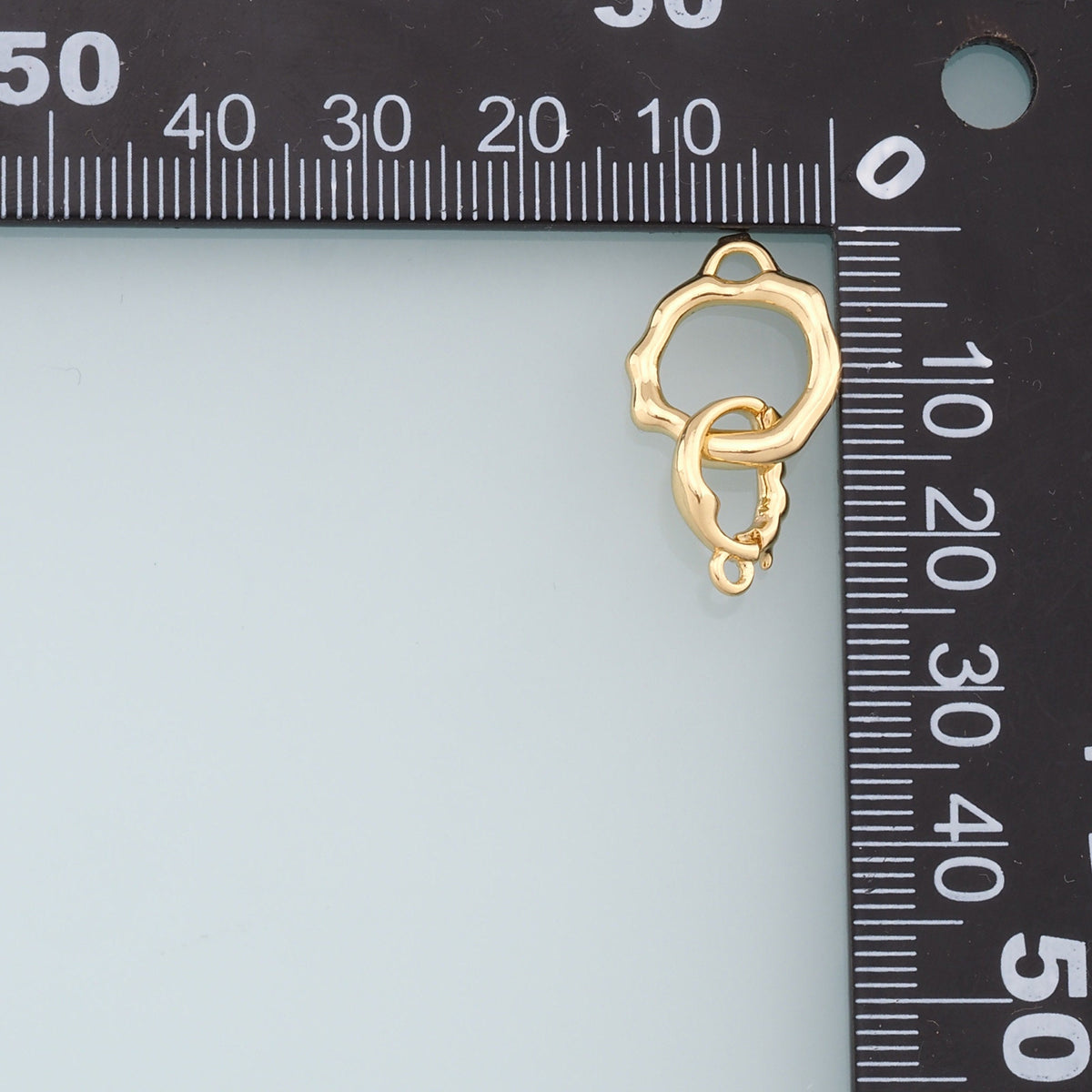 18K Gold Filled Cubic Zirconia Clasp for Jewelry Making