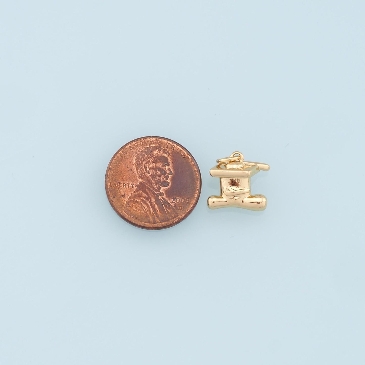 Gold Hat Charms,18K Gold Filled Hat Pendant Charm Bracelet Necklace for DIY Jewelry Making Supply