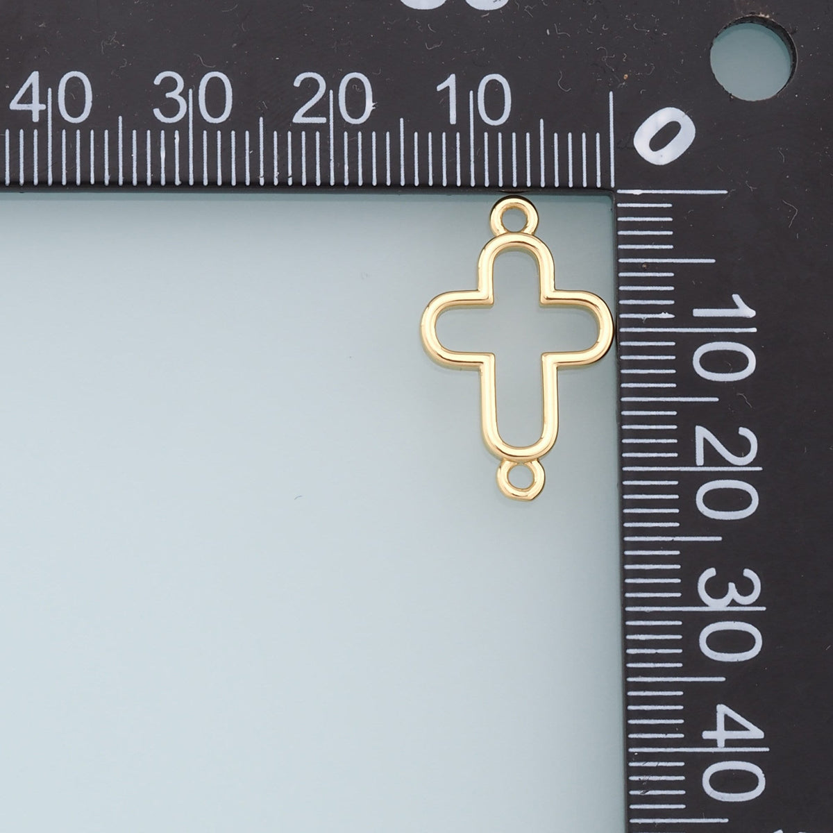18K Gold Filled Cross Connector for Jewelry Making