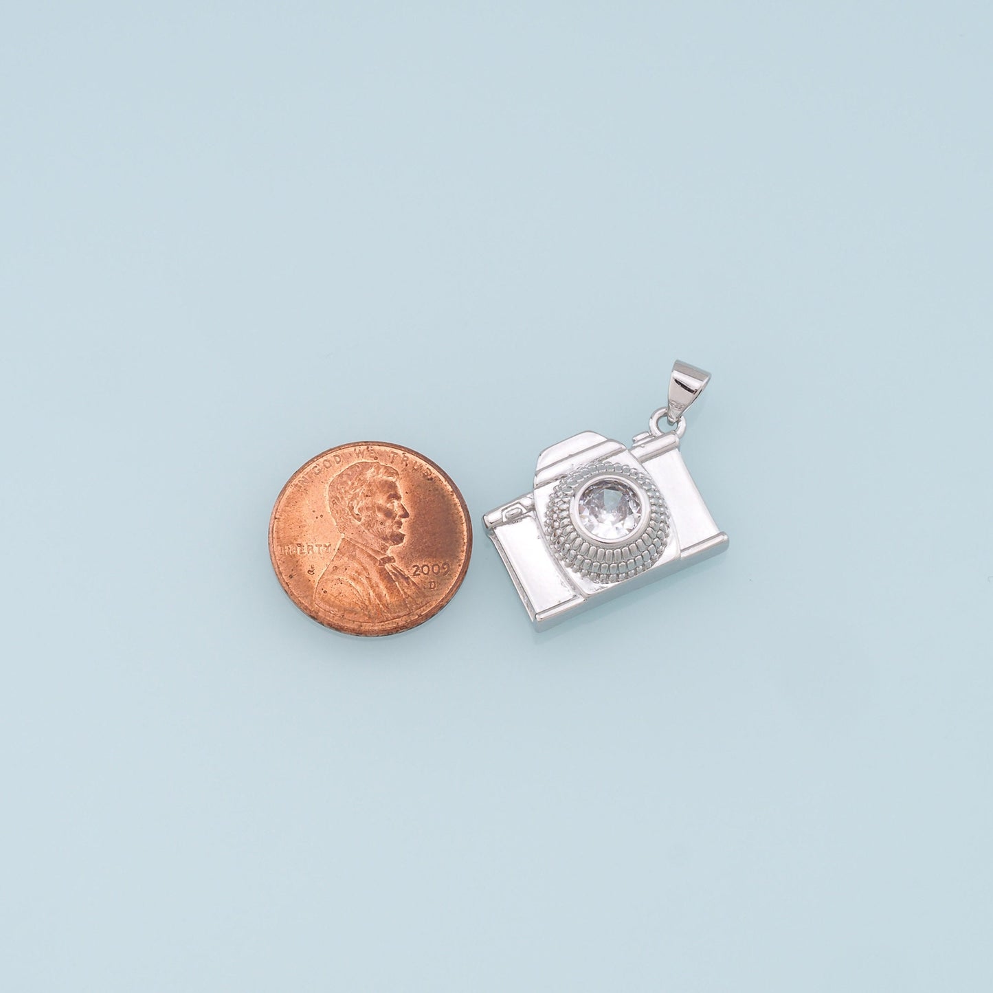 Gold Camera Charms,18K Gold Filled Camera Pendant,Camera Charm Bracelet Necklace for DIY Jewelry Making Supply
