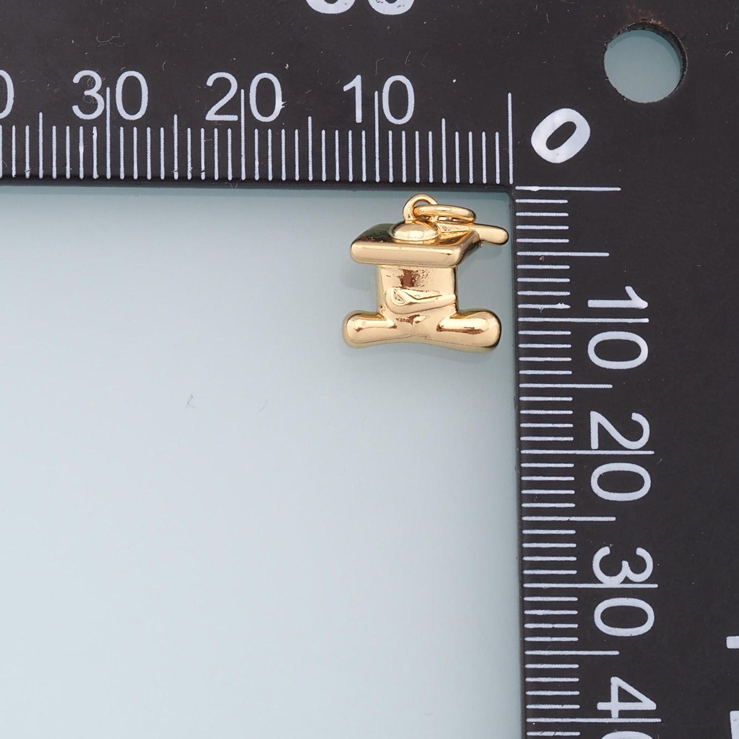 Gold Hat Charms,18K Gold Filled Hat Pendant Charm Bracelet Necklace for DIY Jewelry Making Supply