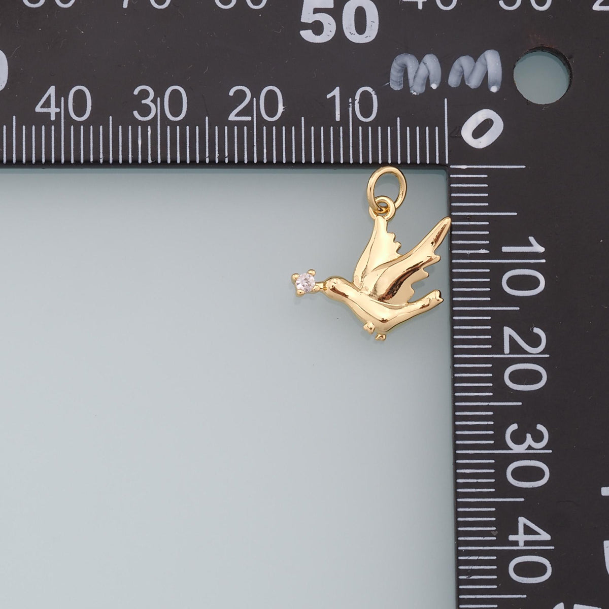 18K Gold Filled Charm Pendant for Jewelry Making