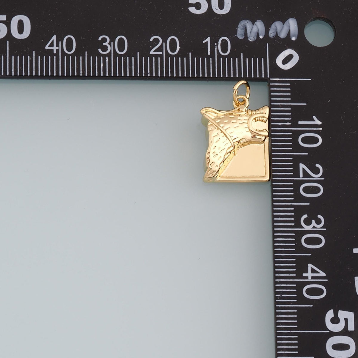 Gold Wolf Charms,18K Gold Filled Wolf Pendant,Wolf Charm Bracelet Necklace for DIY Jewelry Making Supply