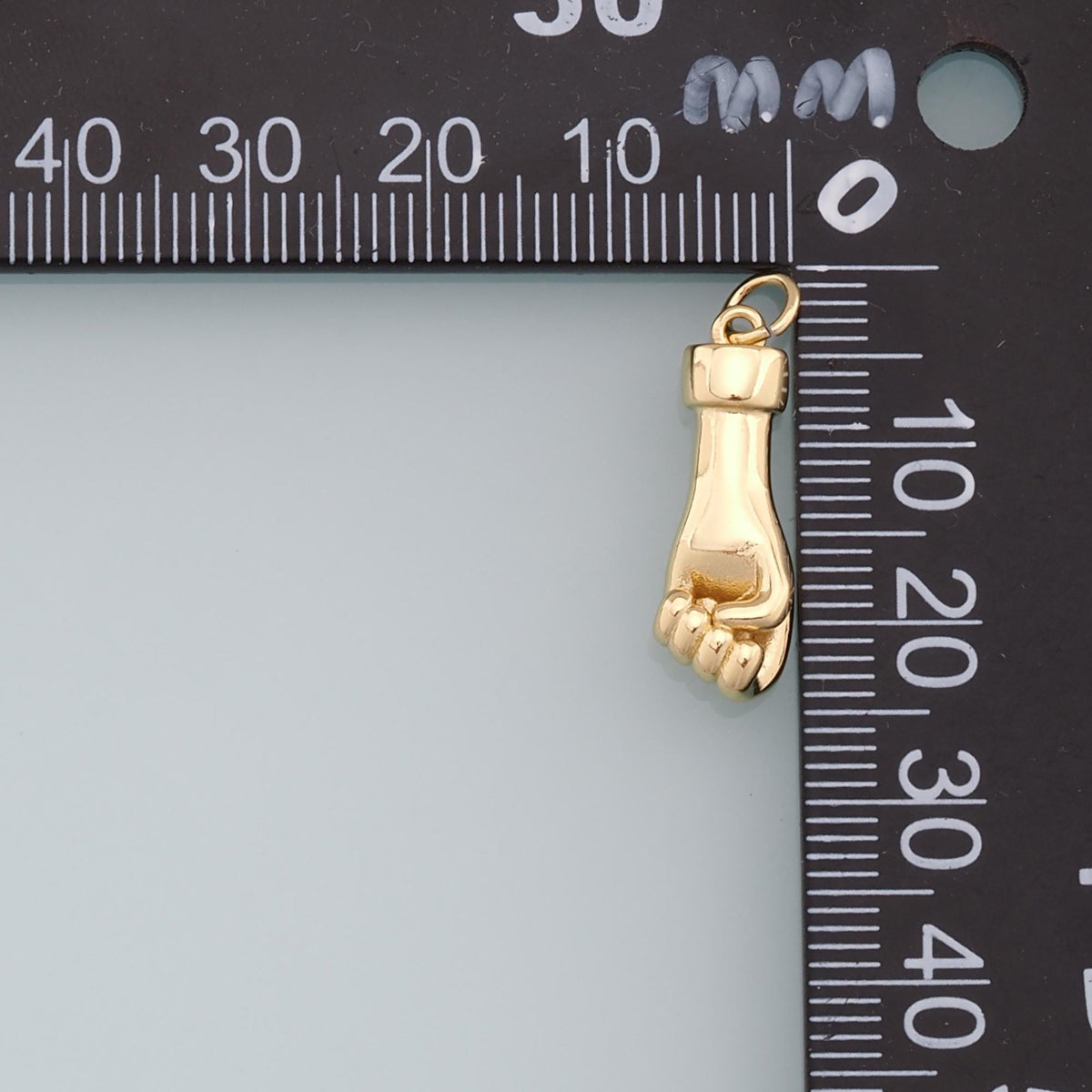 Gold Fist Charms,18K Gold Filled Fist Pendant,Gesture Charm Bracelet Necklace for DIY Jewelry Making Supply