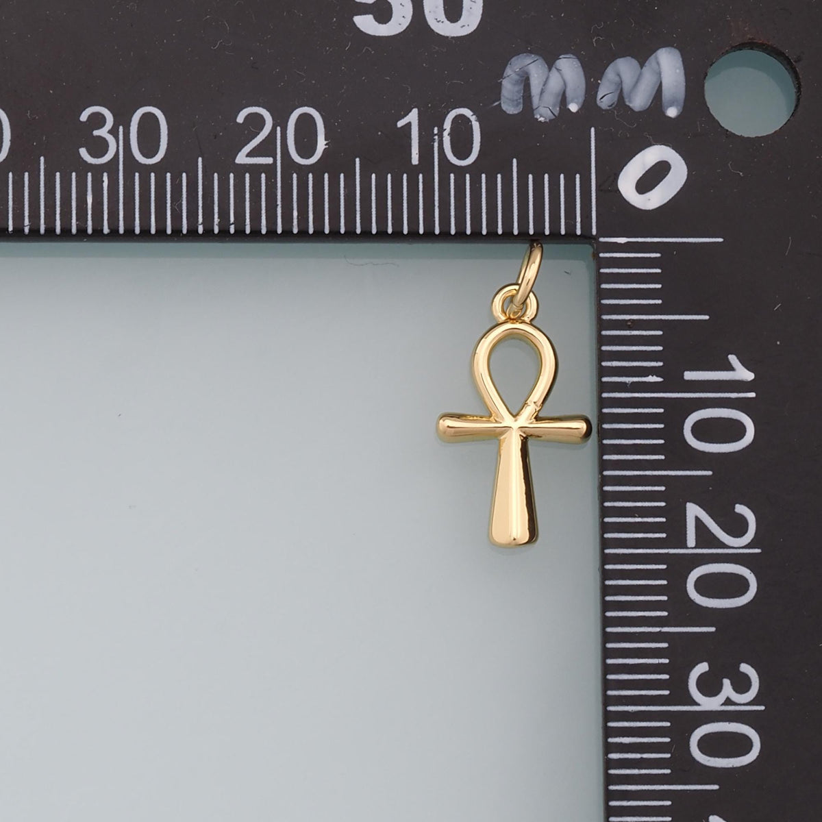 Gold Cross Charms,18K Gold Filled Cross Pendant,Cross Charm Bracelet Necklace for DIY Jewelry Making Supply