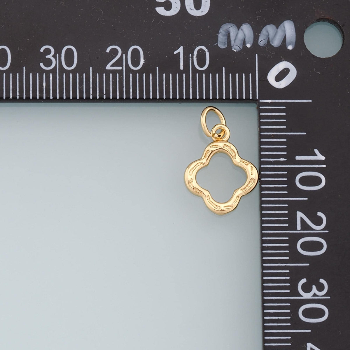 Gold Flower Charms,18K Gold Filled Flower Pendant,Silver Flower Charm Bracelet Necklace for DIY Jewelry Making Supply