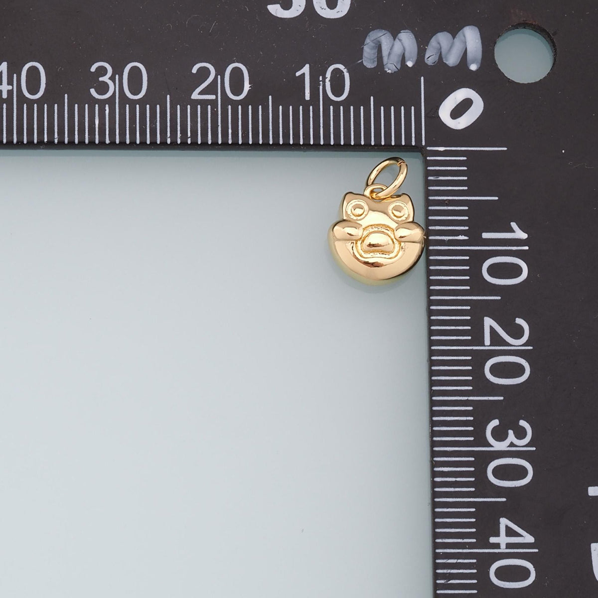 18K Gold Filled Cat Charm Pendant for Jewelry Making