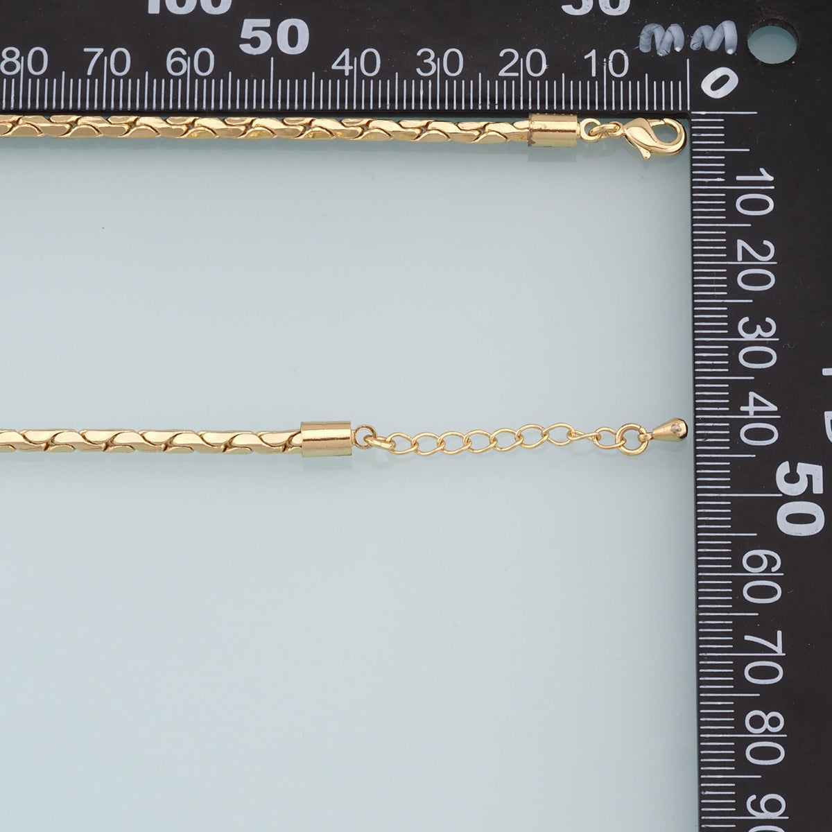 18K Gold Filled Snake Snake Chain 2 in, 3.5 mm for Jewelry Making