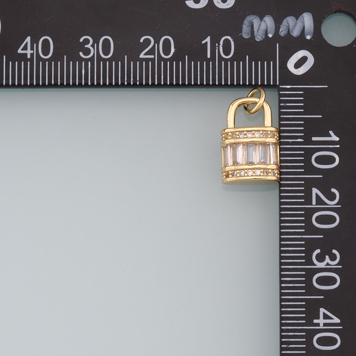 Gold Key Lock Charms,18K Gold Filled Key Pendant,Lock Charm Bracelet Necklace for DIY Jewelry Making Supply