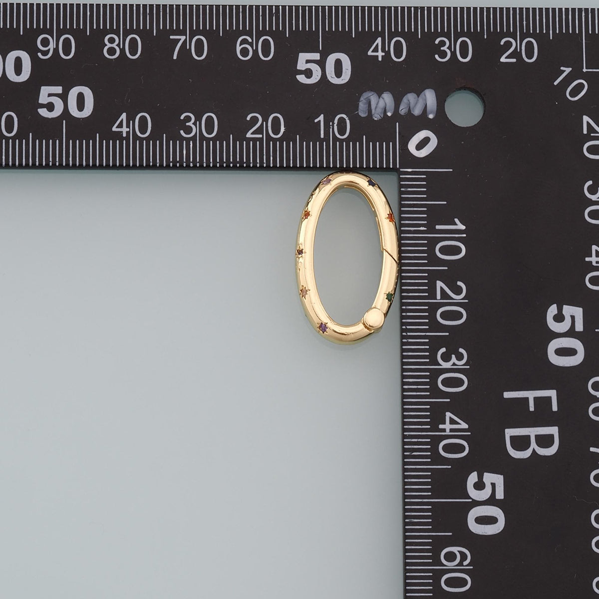 18K Gold Filled Oval Carabiner Clasp,Buckle Clasp,Carabiner Screw Clasp,Turnbuckle,for DIY Jewelry