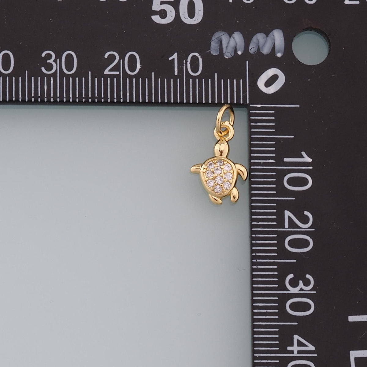Gold Turtle Charms,18K Gold Filled Turtle Pendant,Turtle Charm Bracelet Necklace for DIY Jewelry Making Supply