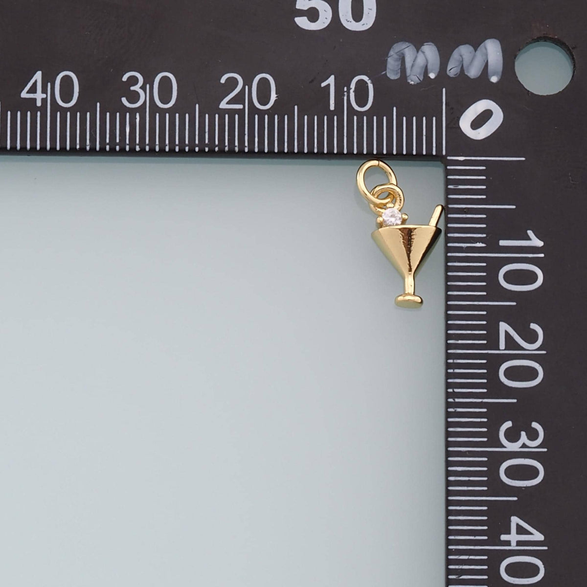 Gold Tiny Wine Glass Charms,18K Gold Filled Wine Glass Pendant,Wine Glass Charm Bracelet Necklace for DIY Jewelry Making Supp