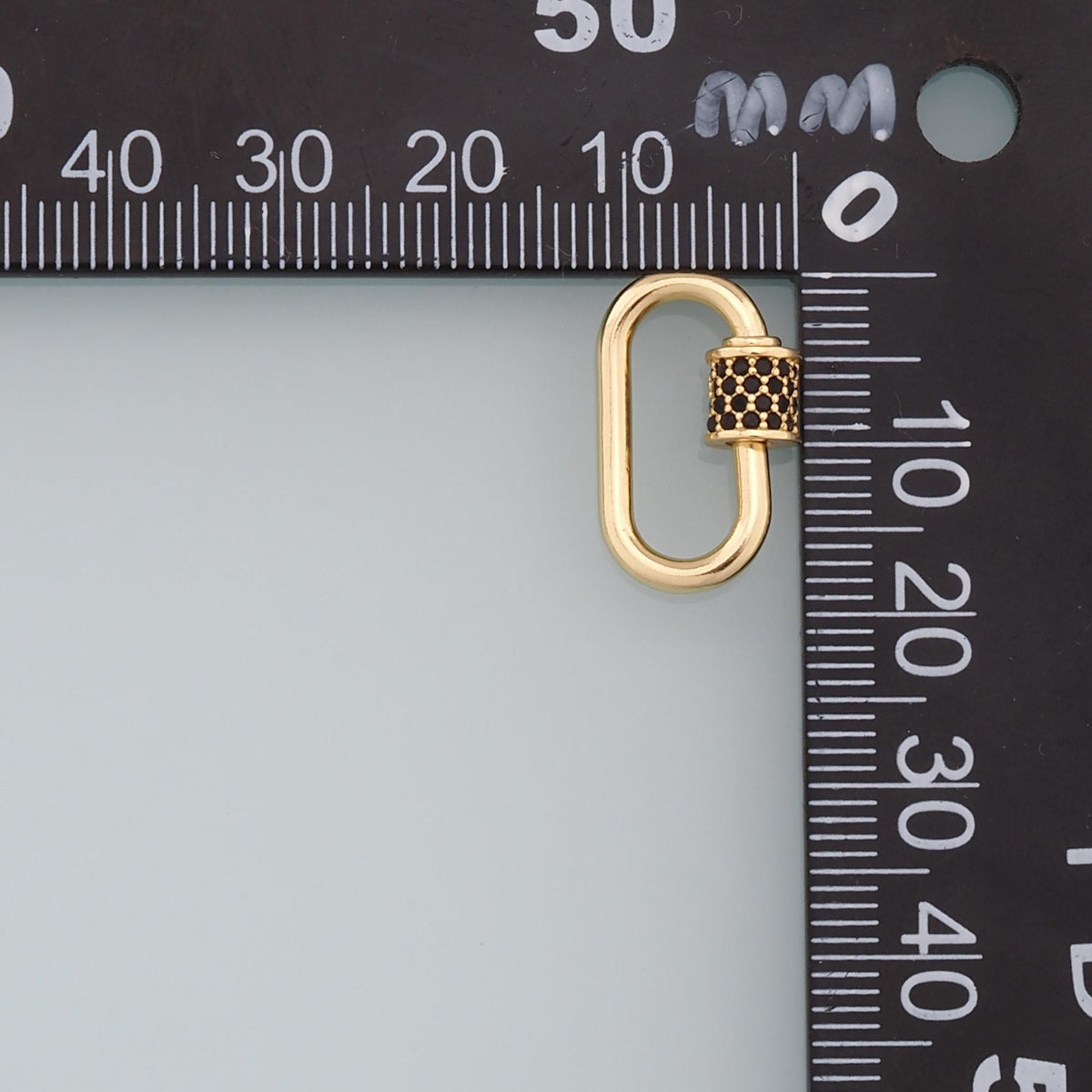 18K Gold Filled Oval Clasp for Jewelry Making