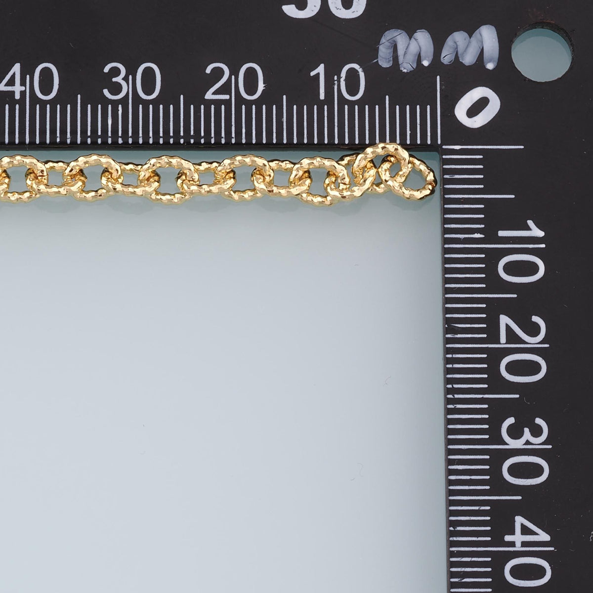 Gold Oval Chain,18K Gold Filled Oval paper clip Chain for Necklace Bracelet DIY Jewelry Making Supply