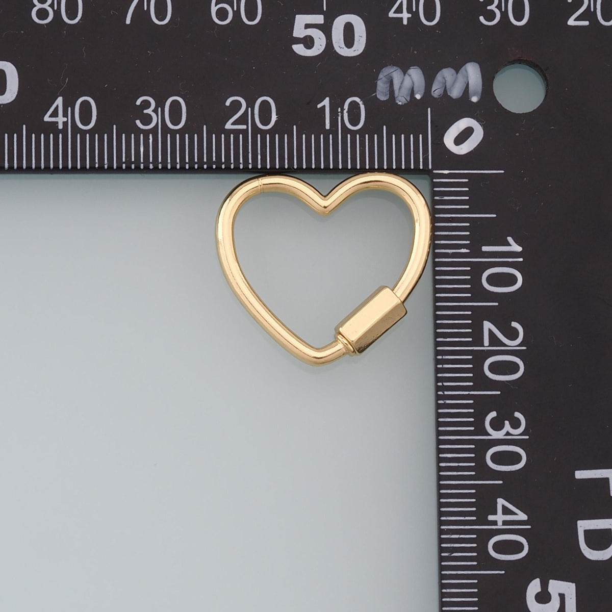 18K Gold Filled Heart Clasp for Jewelry Making