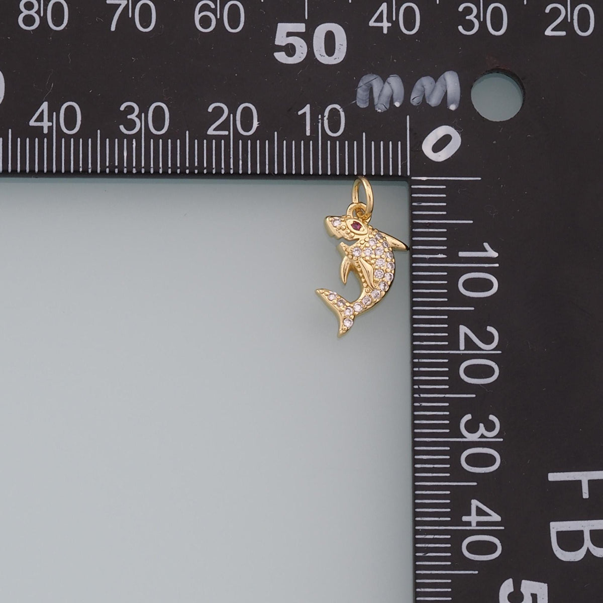 Gold shark Charms,18K Gold Filled shark Pendant,Silver shark Charm Bracelet Necklace for DIY Jewelry Making Supply