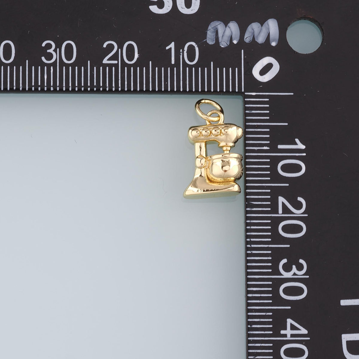 18K Gold Filled Coffee Machine Pendant,Coffee Machine Charm Bracelet Necklace for DIY Jewelry Making Supply