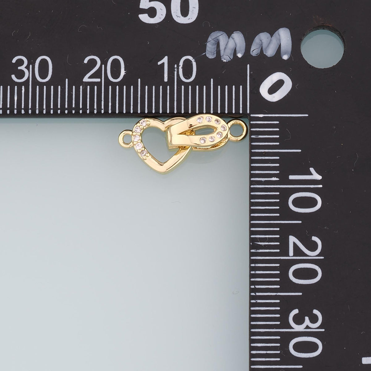 18K Gold Filled Heart Clasp for Jewelry Making
