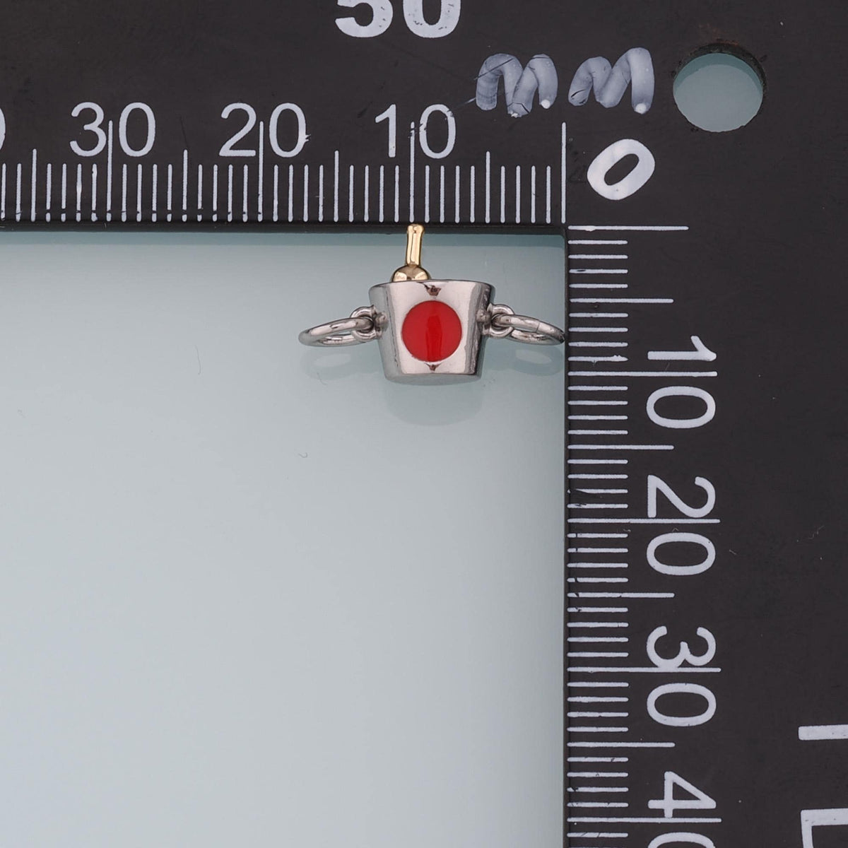 18K Gold Filled Enamel Connector for Jewelry Making