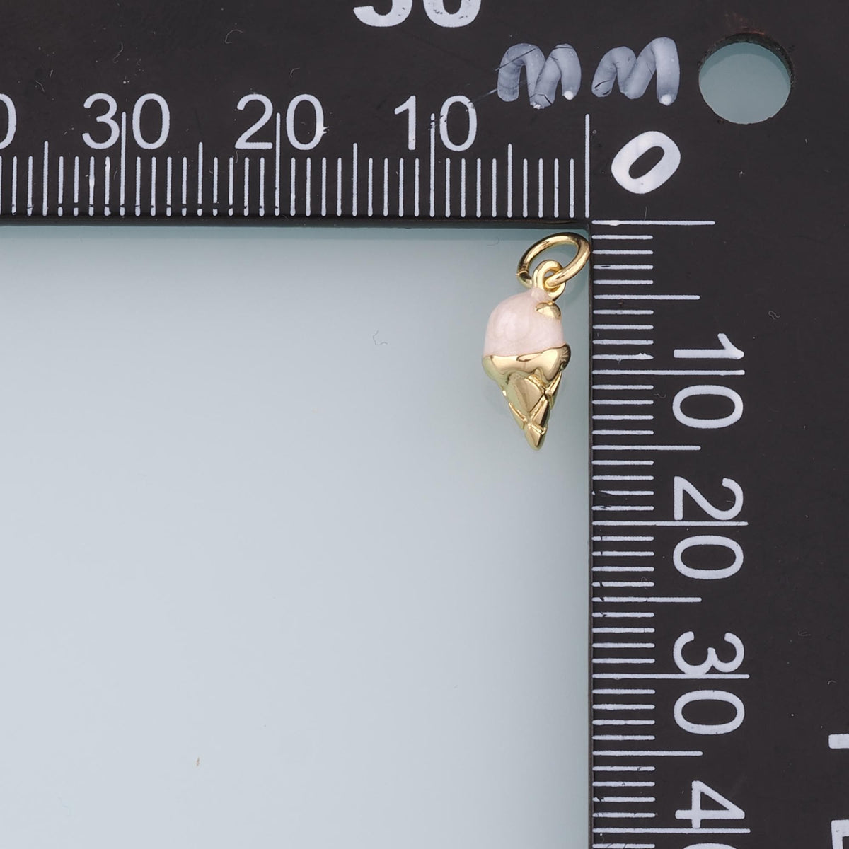 18K Gold Filled Enamel Charm Pendant for Jewelry Making