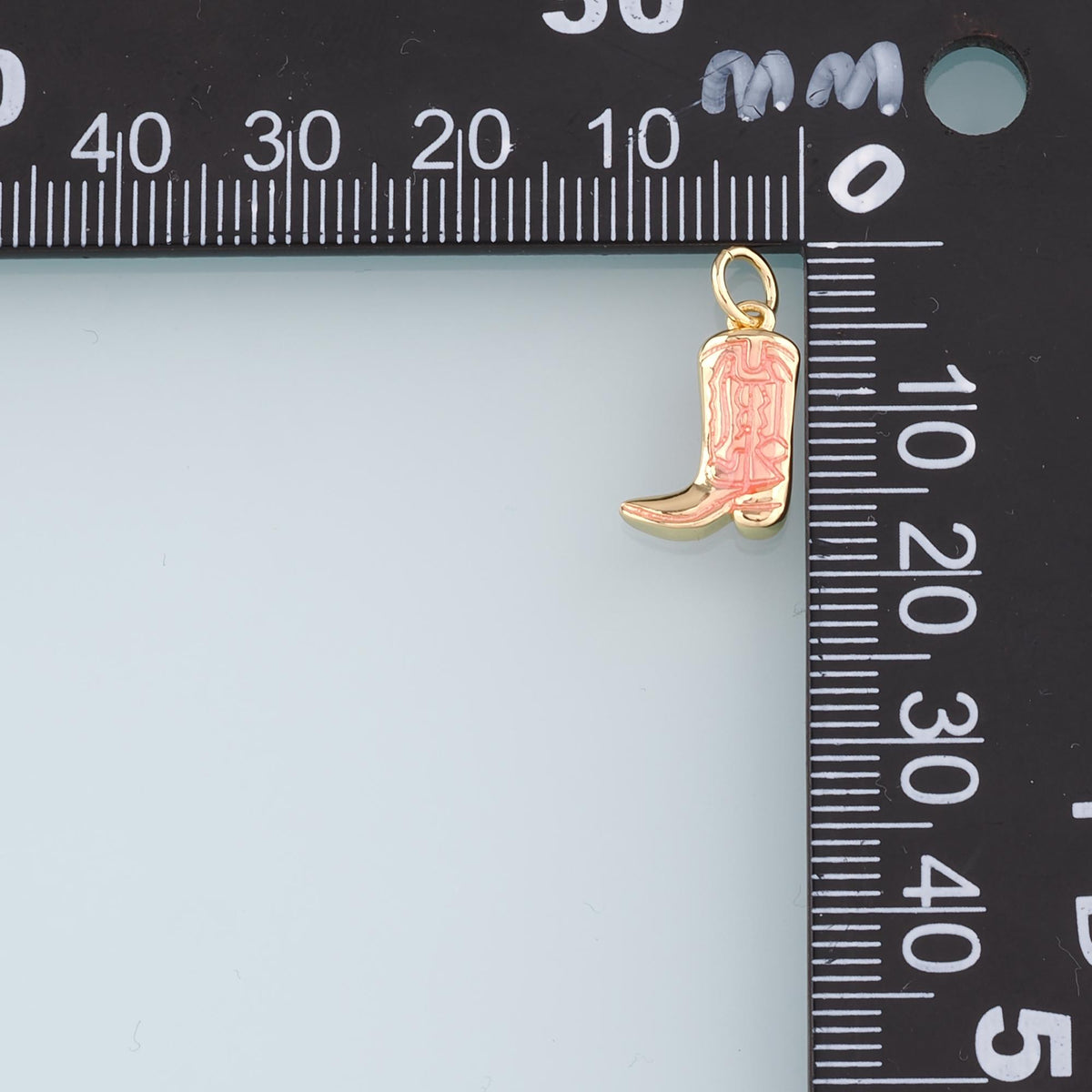 18K Gold Filled Enamel Charm Pendant for Jewelry Making