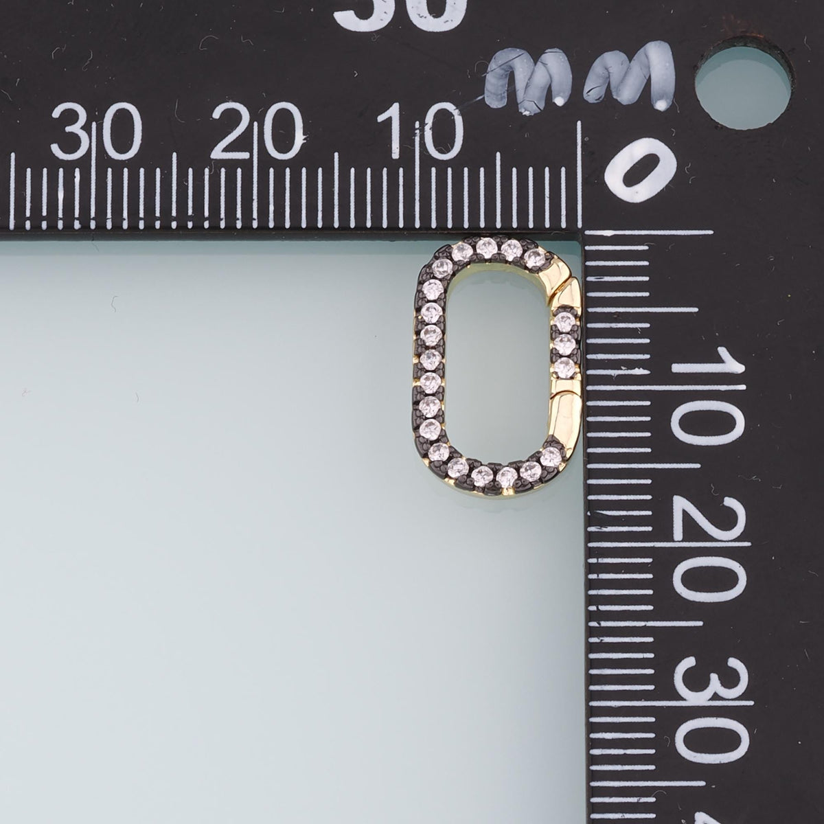 18K Gold Filled Oval Clasp for Jewelry Making