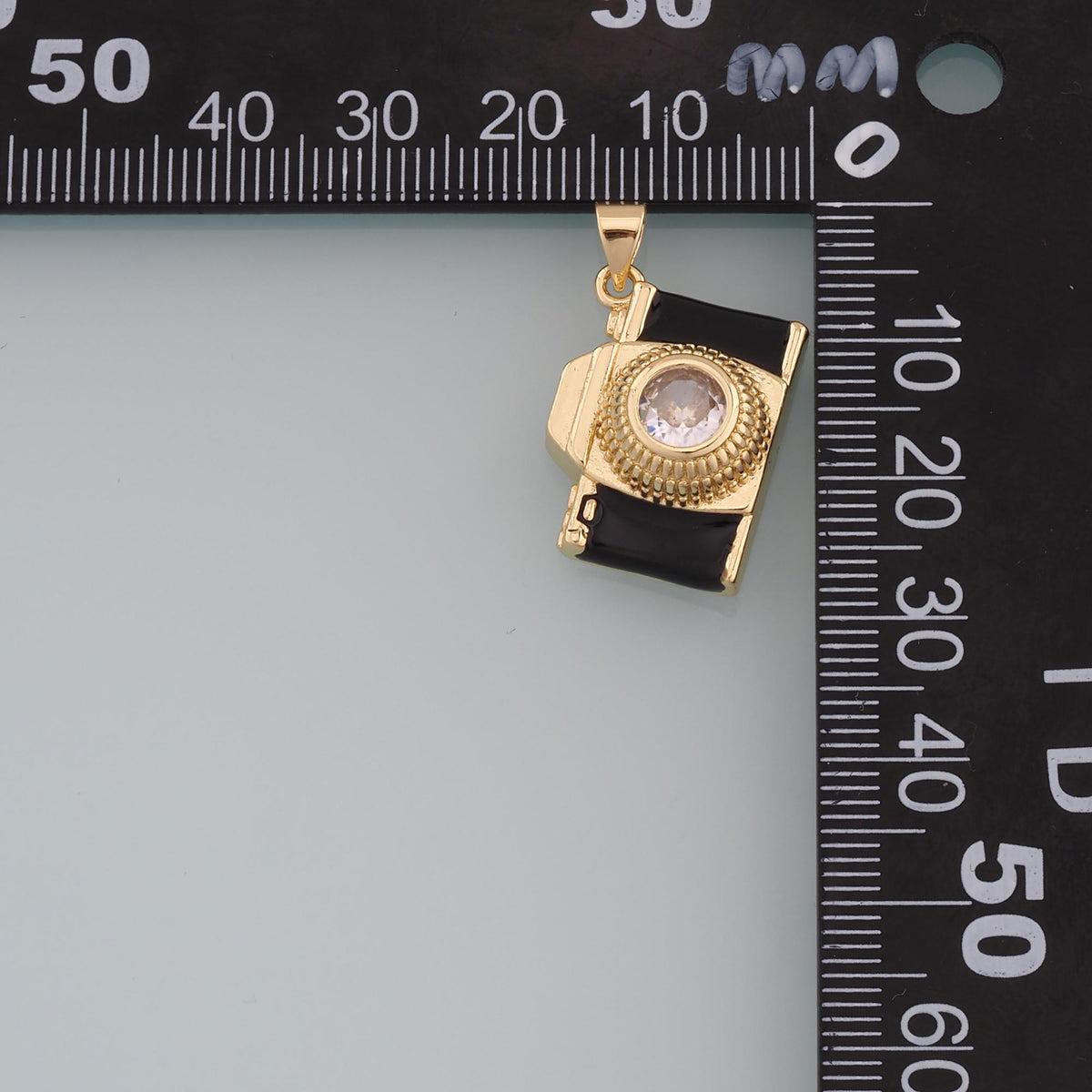 18K Gold Filled Enamel Charm Pendant for Jewelry Making