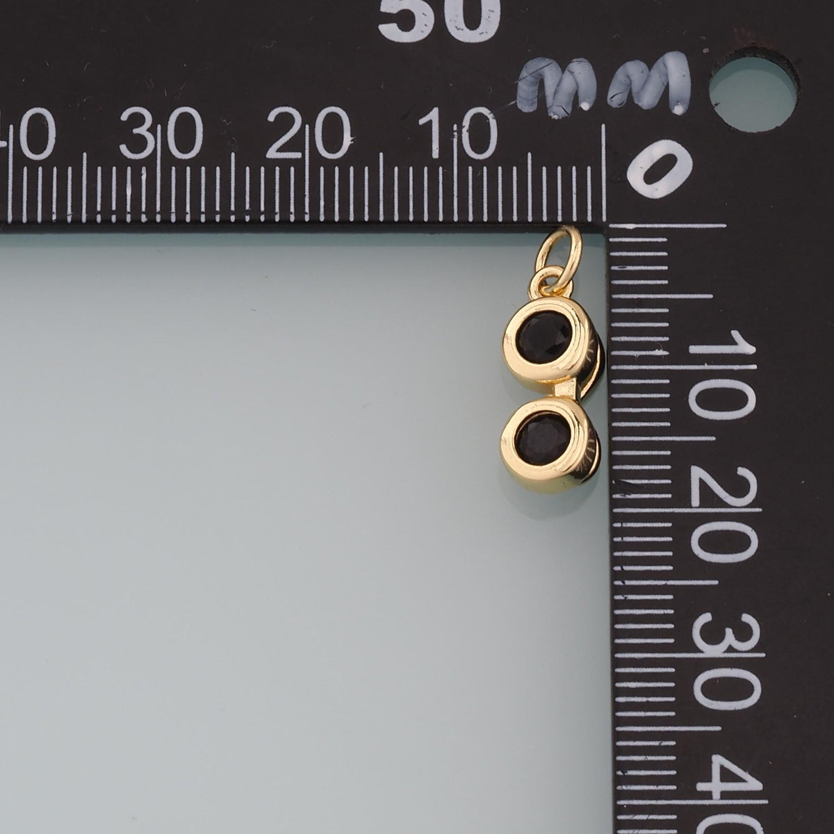 Gold Glasses Charms,18K Gold Filled Glasses Pendant,Sunglasses Charm Bracelet Necklace for DIY Jewelry Making Supply