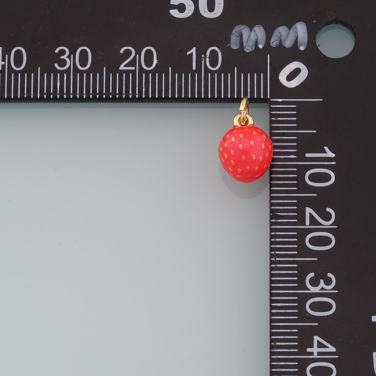 18K Gold Filled Strawberry Charm Pendant for Jewelry Making