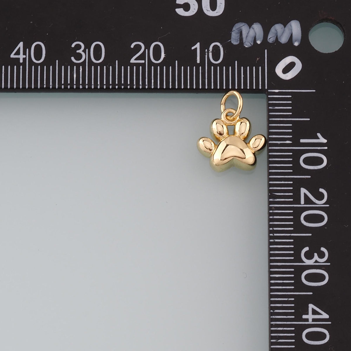Gold Paw Charms,18K Gold Filled Cat Paw Pendant,Dainty Dog Paw Charm Bracelet Necklace for DIY Jewelry Making Supply