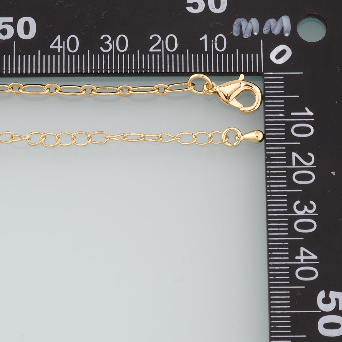 Gold Oval Chain,18K Gold Filled Paper Clip for Necklace Bracelet DIY Jewelry Making Supply