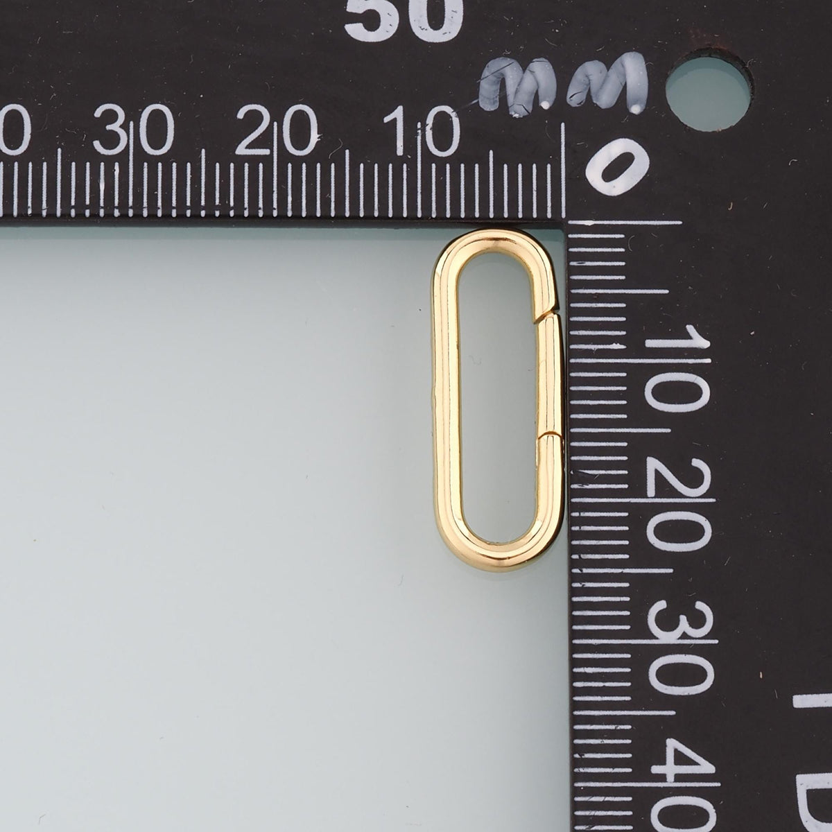 18K Gold Filled Oval Clasp for Jewelry Making