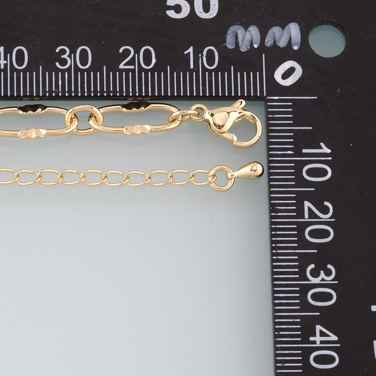 18K Gold Filled Oval Jewelry Chain 2 in for Jewelry Making