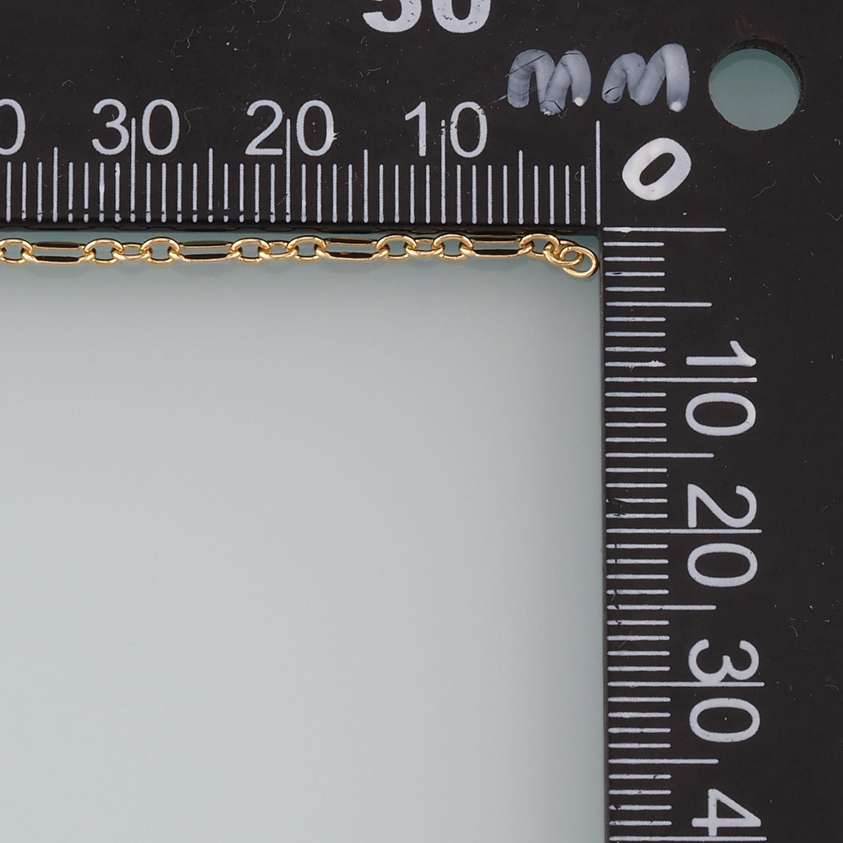 18K Gold Filled Oval Paperclip Chain 5 mm, 3.28 ft for Jewelry Making