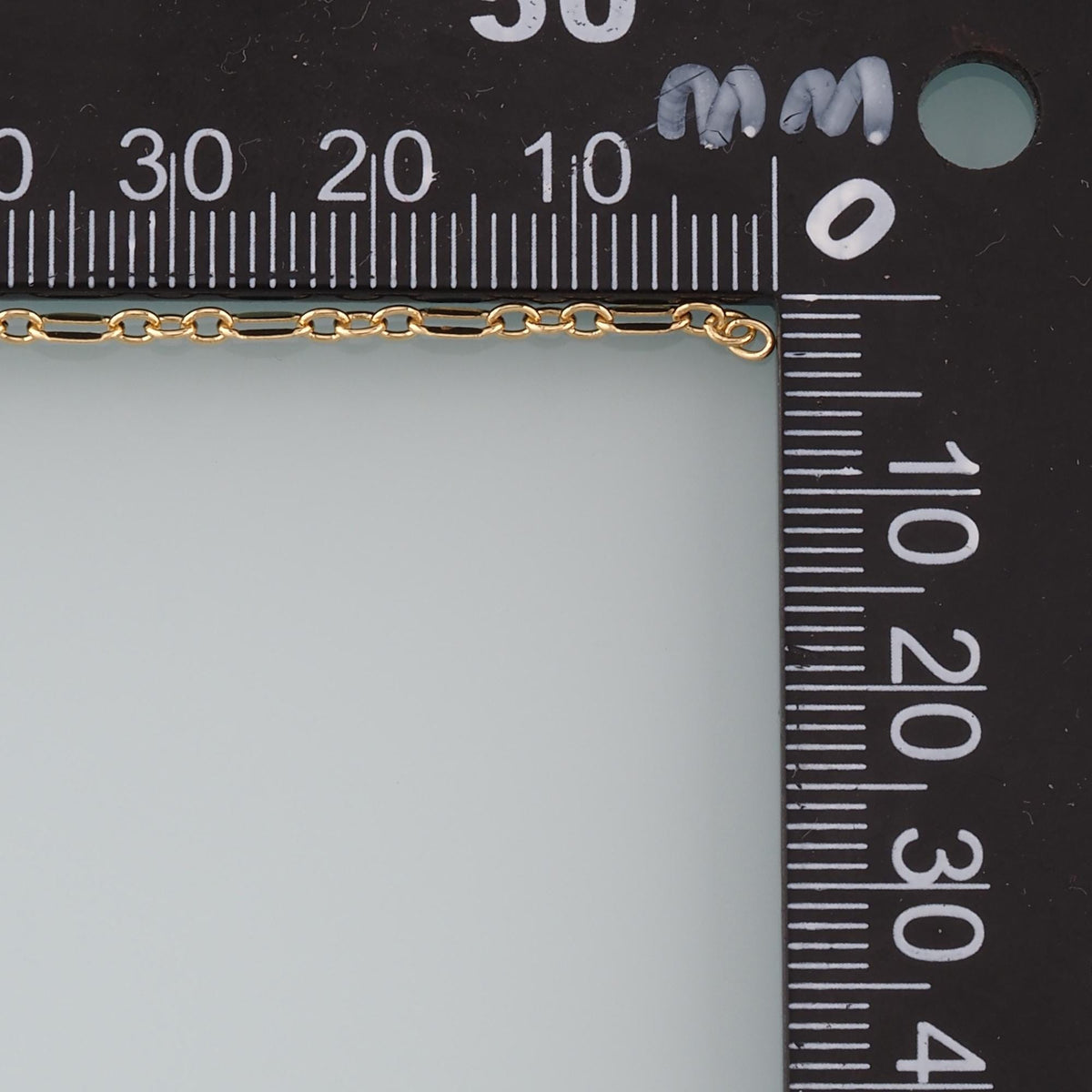 18K Gold Filled Oval Paperclip Chain 5 mm, 3.28 ft for Jewelry Making