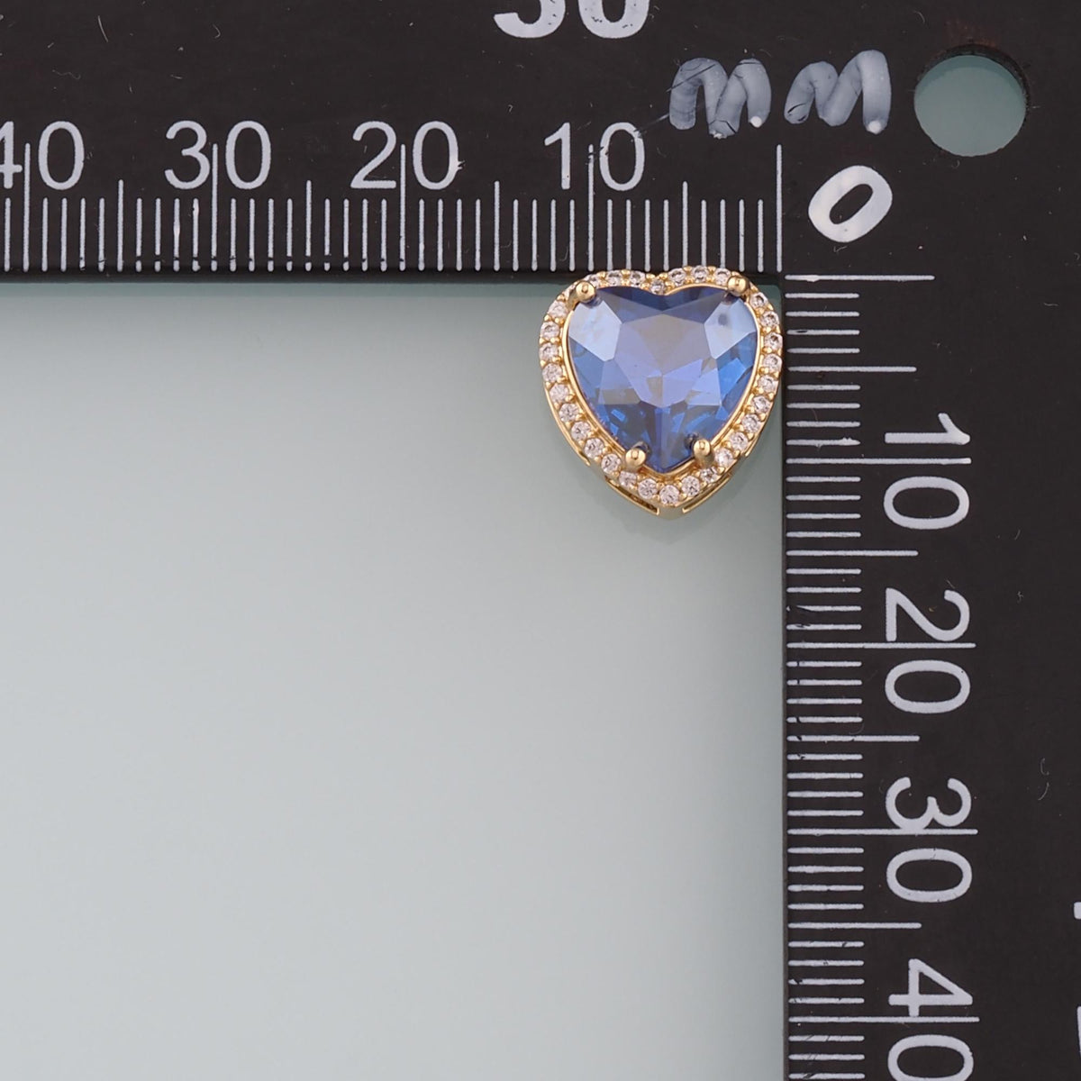 18K Gold Filled Crystal Heart Spacer Beads for Jewelry Making