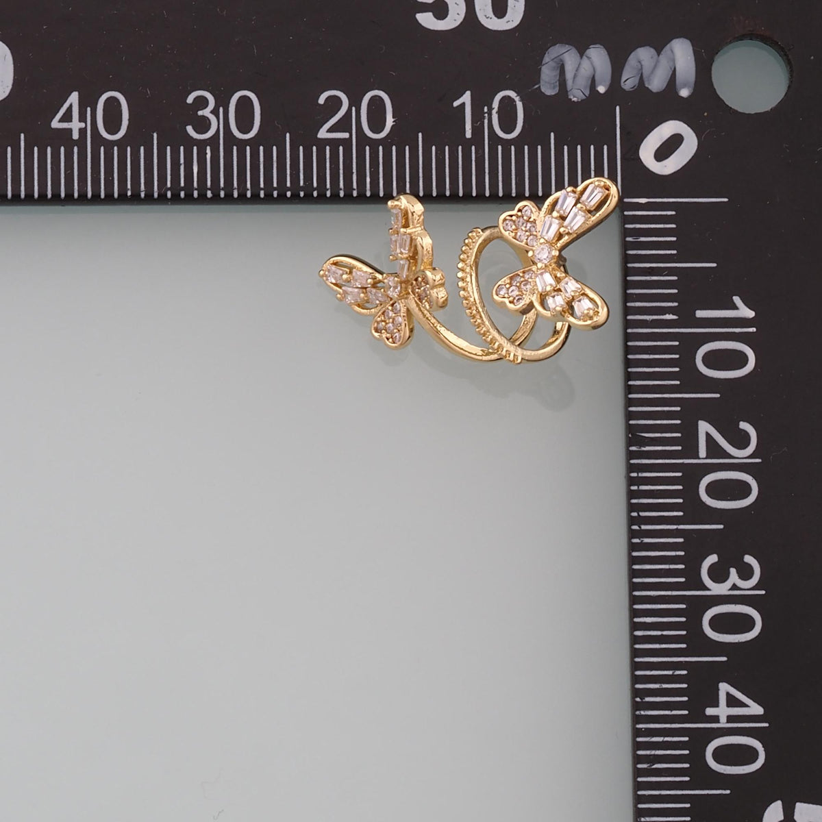 1pair 18K Gold Filled Butterfly Ear Clip,Gold Earrings,Dainty Earrings