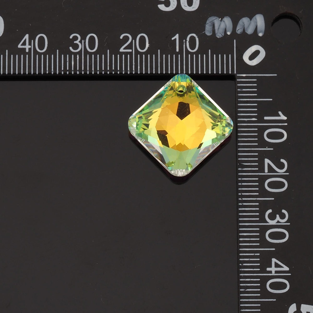 1pcs Square Crystal Pendant Crystal AB Rhinestones for DIY Craft Jewelry Making Supply
