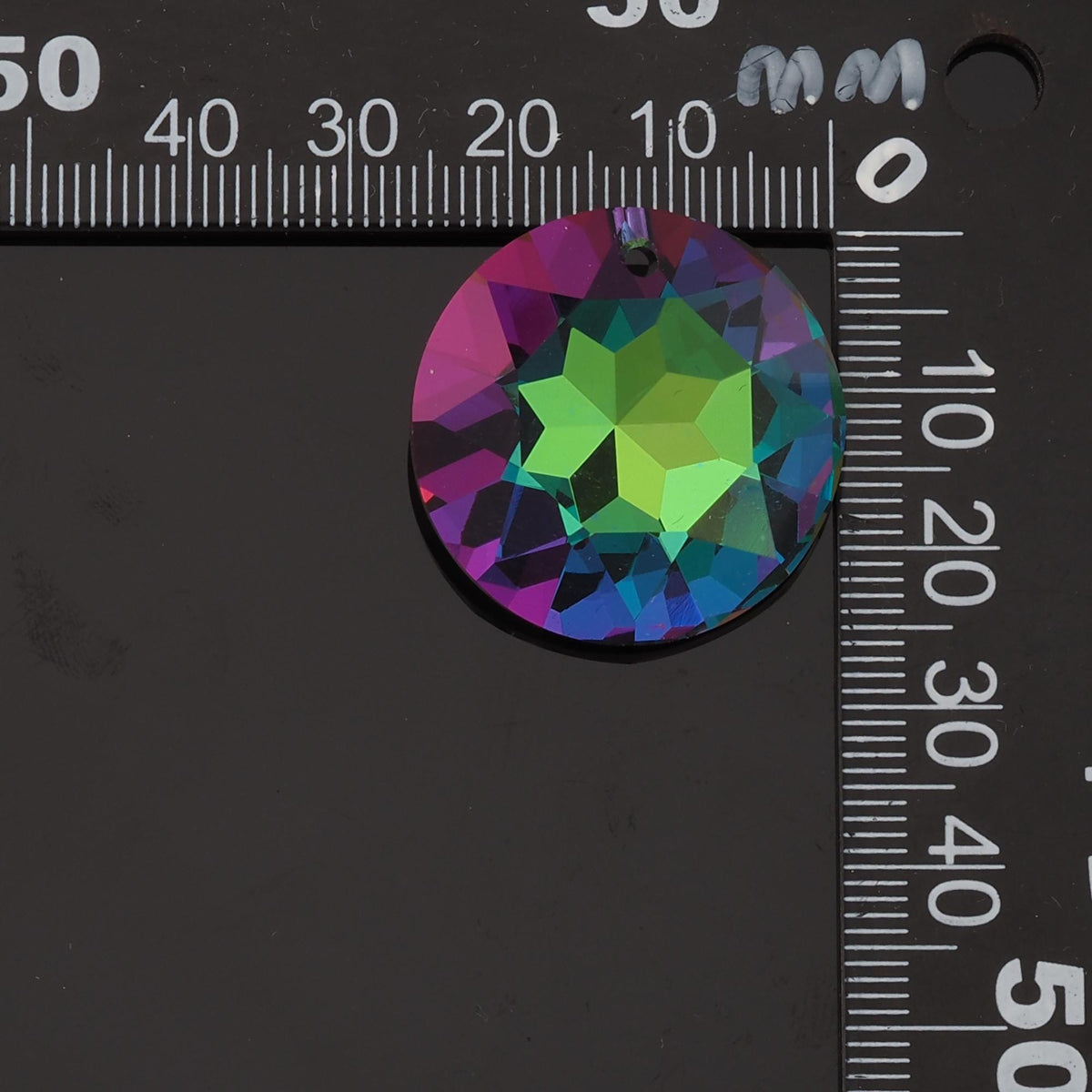 1pcs Round Crystal Pendant Crystal AB Rhinestones for DIY Craft Jewelry Making Supply