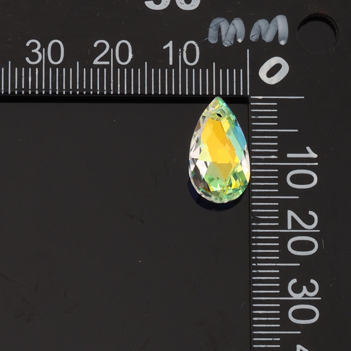 Gold Filled Crystal Teardrop Charm Pendant for Jewelry Making