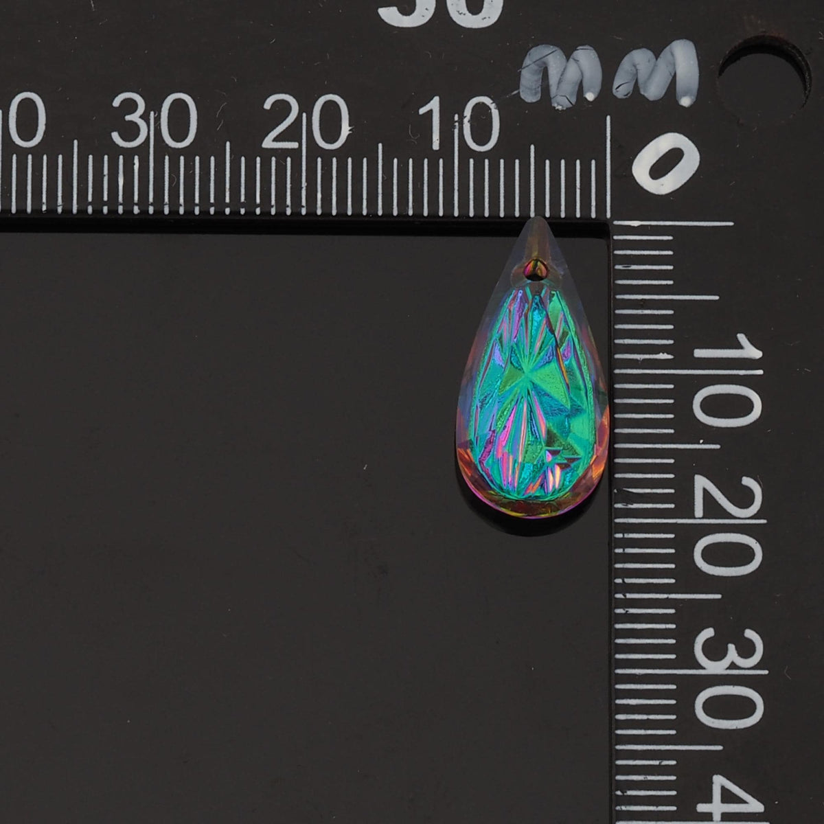 Gold Filled Crystal Teardrop Charm Pendant for Jewelry Making