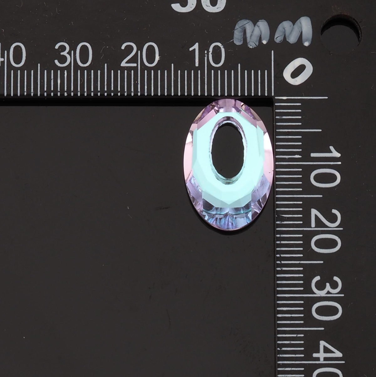 1pcs Oval Crystal Pendant Crystal AB Rhinestones for DIY Craft Jewelry Making Supply