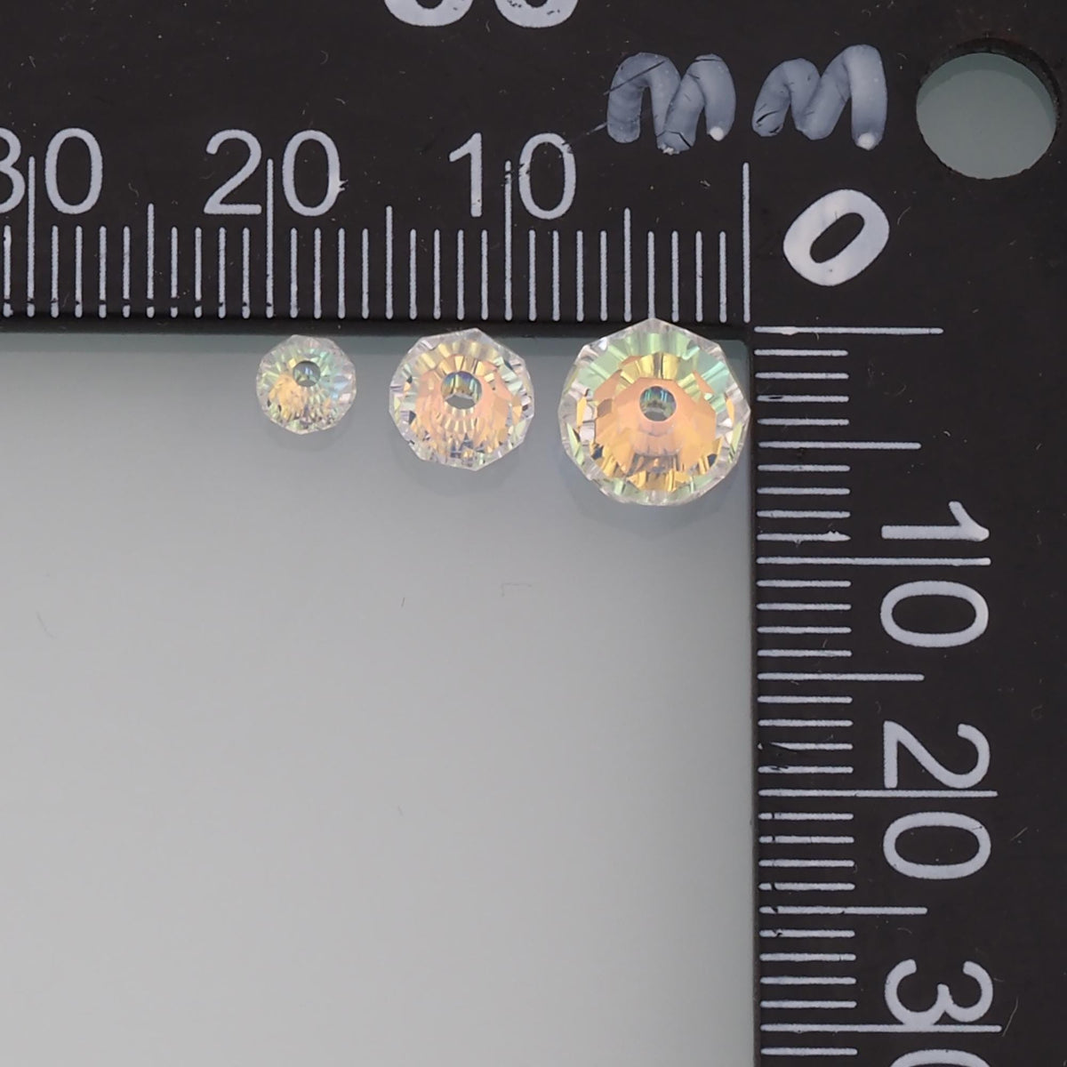 Gold Filled Crystal Spacer Beads 4 mm, 6 mm for Jewelry Making
