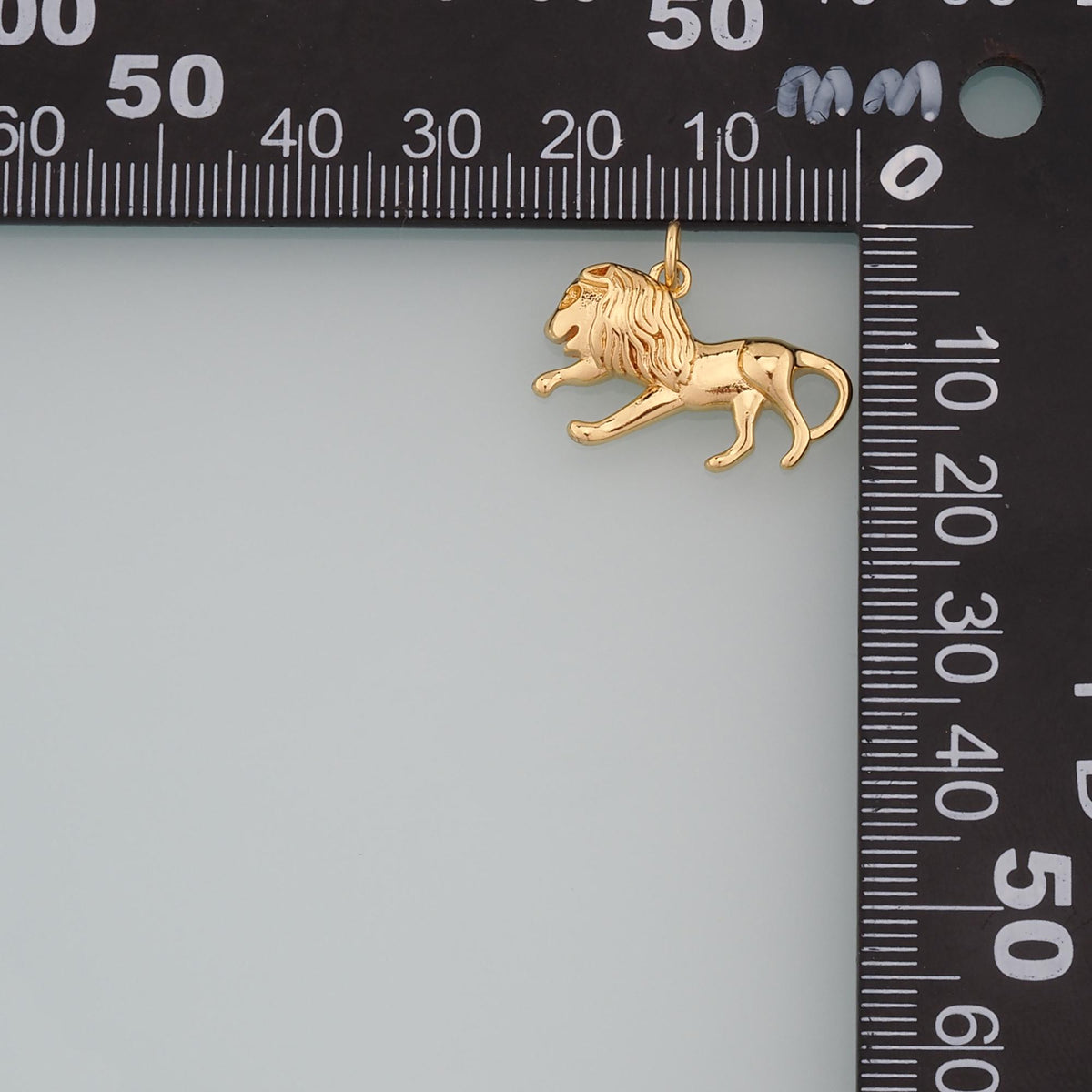 Gold Animal Charms,18K Gold Filled Lion Pendant,Dainy Lion Charm Bracelet Necklace for DIY Jewelry Making Supply