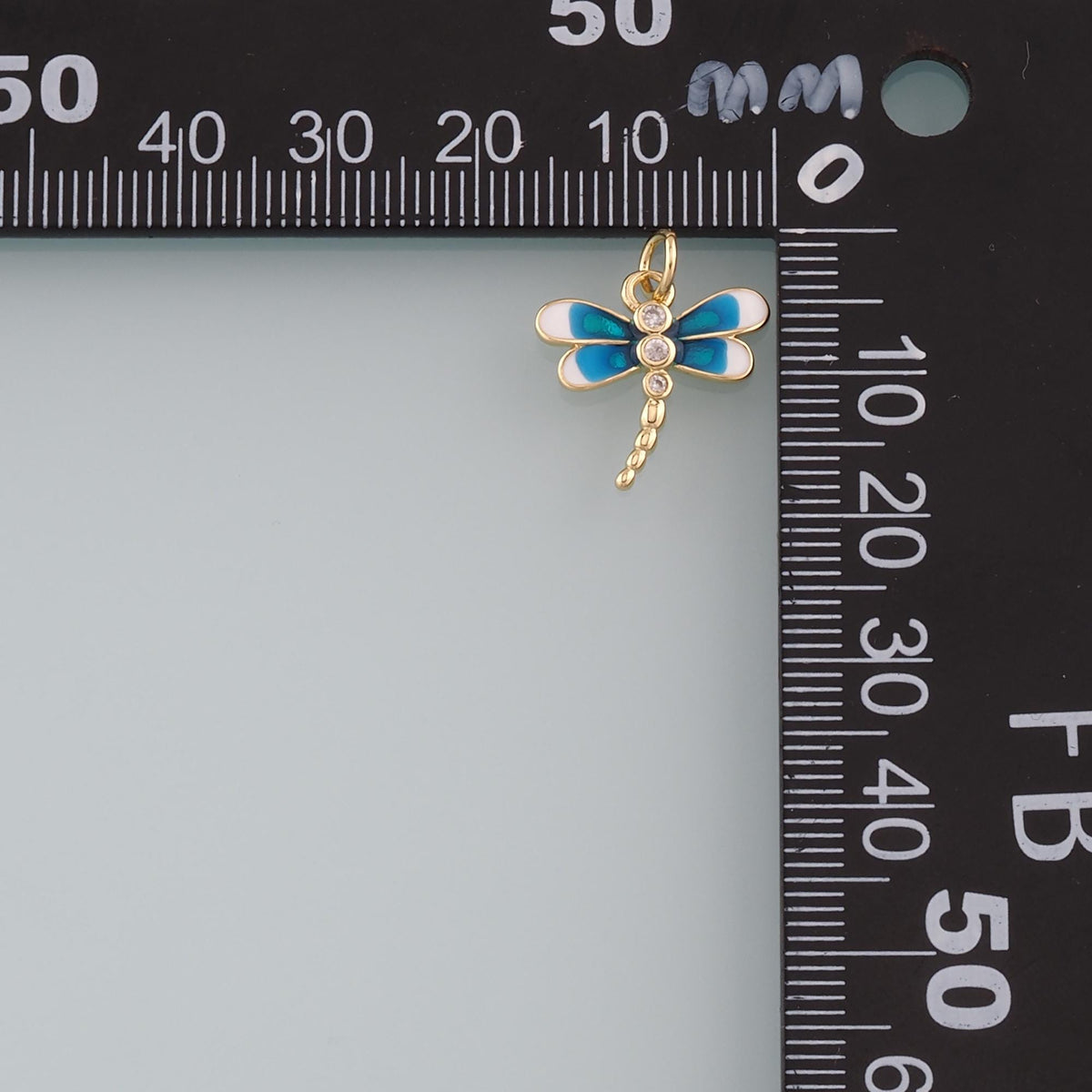 Gold Dragonfly Charms,18K Gold Filled Dragonfly Pendant,Enamel Dragonfly Charm Bracelet Necklace for DIY Jewelry Making Suppl