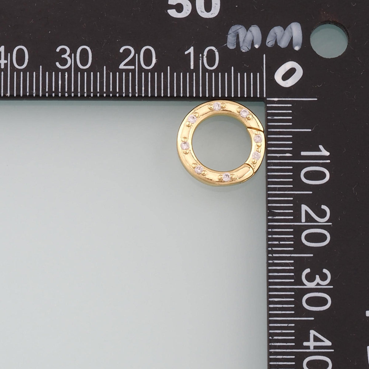 18K Gold Filled Round Carabiner Clasp,Carabiner Lock Connector, Pull out clasp for DIY Jewelry Clasp Finding Necklace Bracele