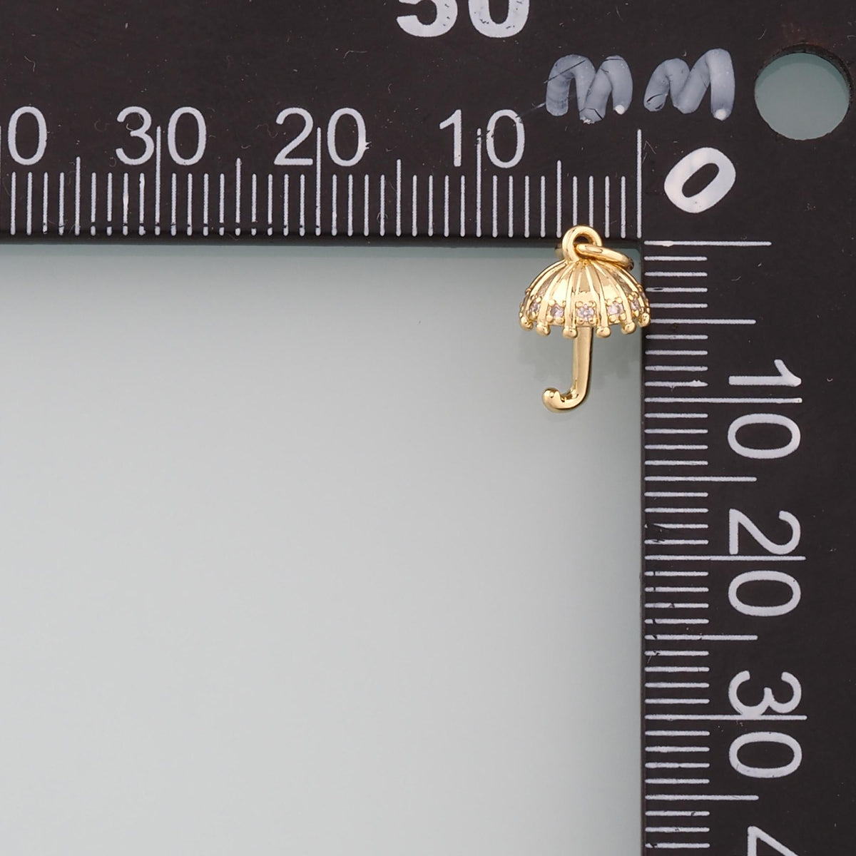 18K Gold Filled Hand CZ Charm Pendant for Jewelry Making