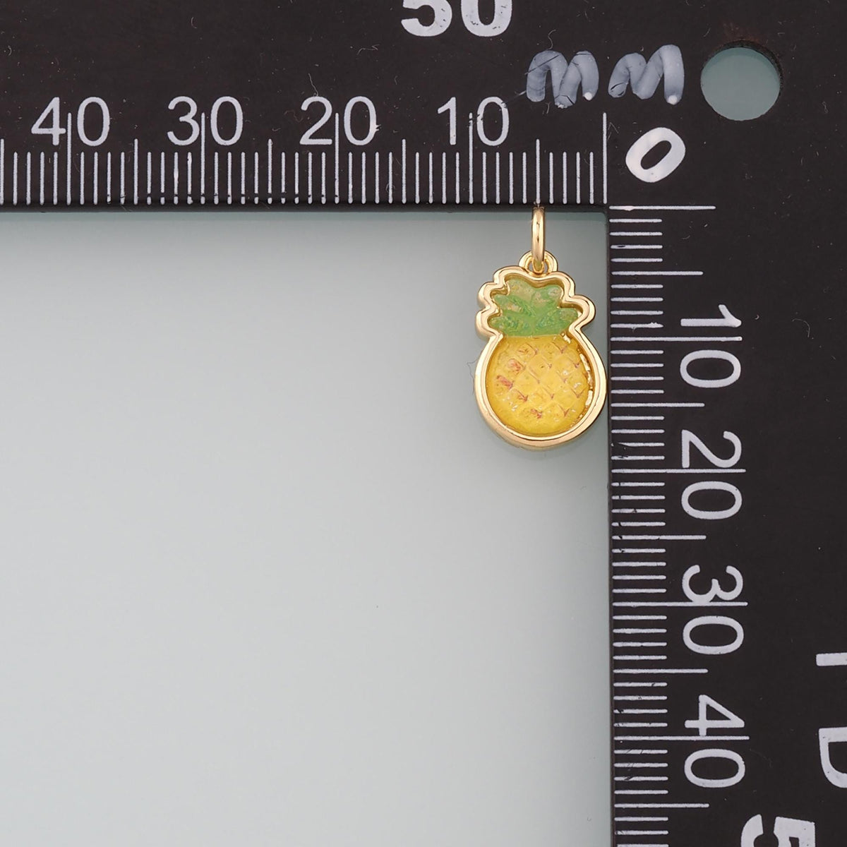 18K Gold Filled Hand Enamel Charm Pendant for Jewelry Making