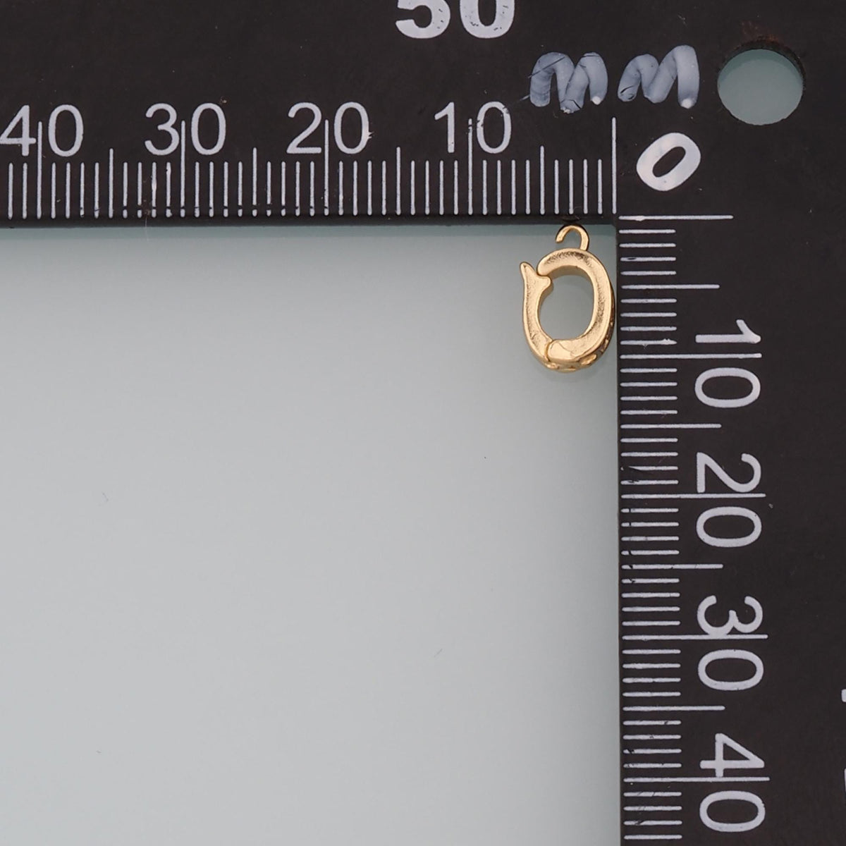 18K Gold Filled Oval Snap Clasp,Carabiner Lock Connector,Spring Push Gate for DIY Jewelry Finding Necklace Bracelet